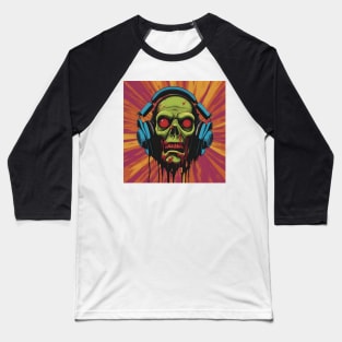 Metal AF Zombie Head Baseball T-Shirt